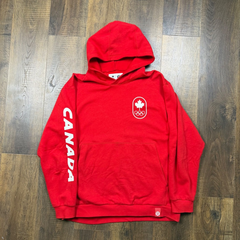 Lululemon Team Canada 2026 Olympics Promo Steady State Hoodie Men's XL Red